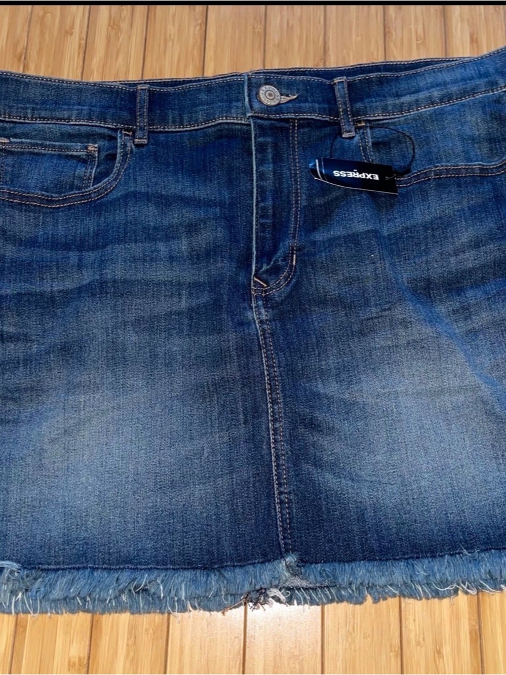 Express Denim Mini Skirt